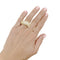 Bague 52 Bague jonc bombé en or jaune et diamants 58 Facettes 35806