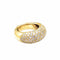 Bague 52 Bague jonc bombé en or jaune et diamants 58 Facettes 35806