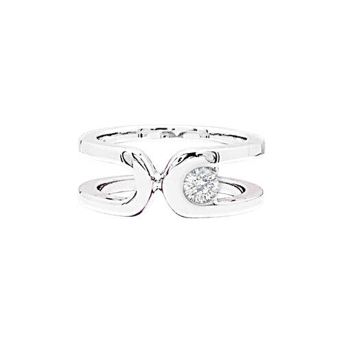 Bague 52 Dinh Van Maillon - Bague en or blanc et diamant 58 Facettes 35876