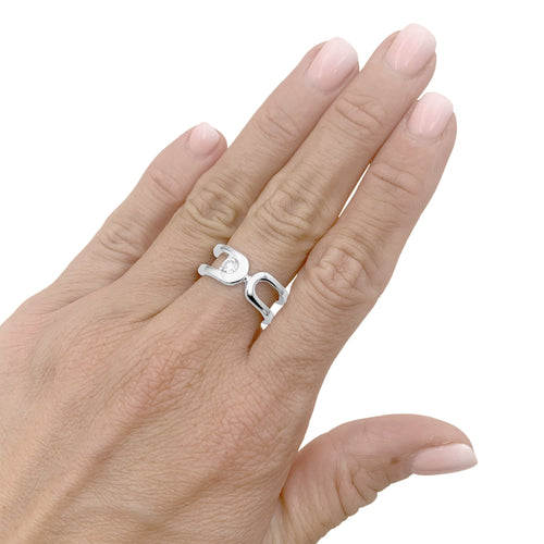 Bague 52 Dinh Van Maillon - Bague en or blanc et diamant 58 Facettes 35876