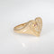 Bague 53 Bague chevalière hibou cœur en or jaune 14k, diamants et rubis 58 Facettes G13854