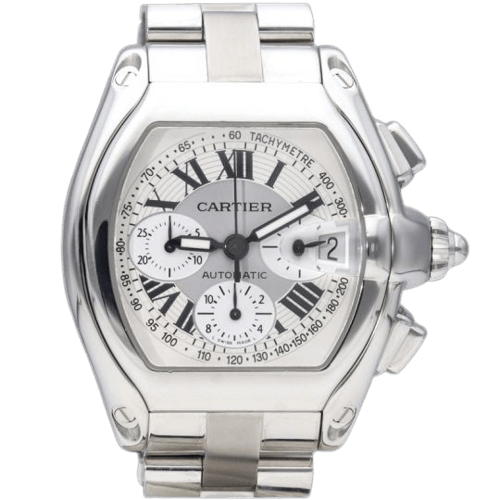 Cartier Roadster - Montre chronographe en acier