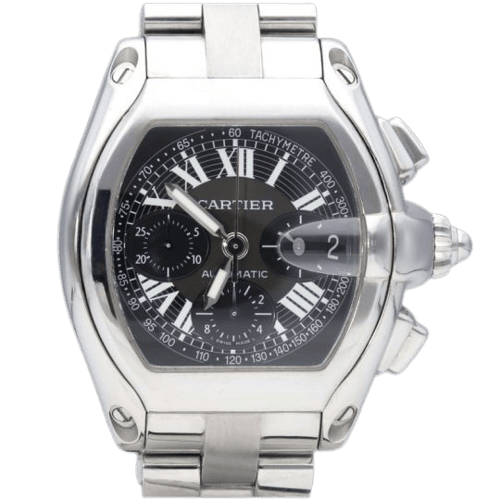 Cartier Roadster - Montre chronographe en acier
