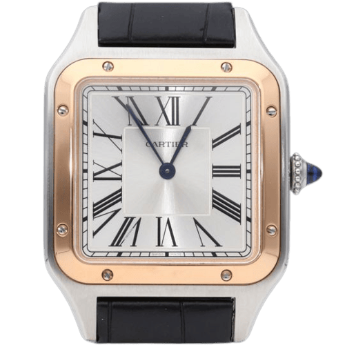 Cartier Santos Dumont - Montre en or rose et acier 58 Facettes MT47650