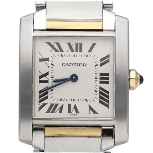 Cartier Tank Française - Montre en or jaune et acier