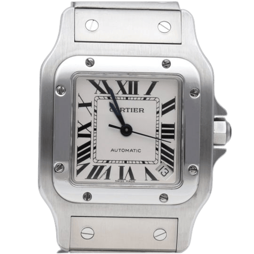 Montre Cartier Santos Galbée XL - Montre en acier 58 Facettes MT47634