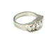 58 Art déco - Bague en platine et diamants 58 Facettes ANTIC BG