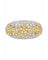 55 Bague motif étoiles en or blanc et jaune 18 kt et diamants 58 Facettes c1246ci