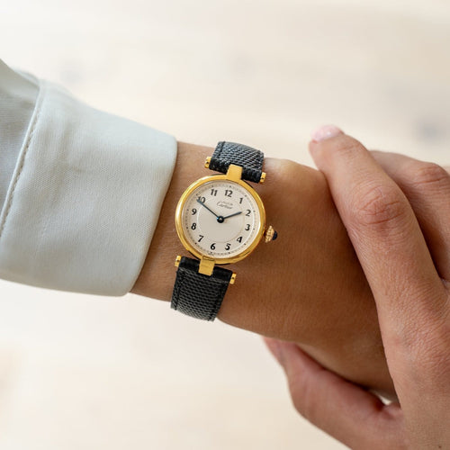 Montre Cartier Must Vendôme - Montre SM en vermeil cadran ivoire Breguet 58 Facettes 421