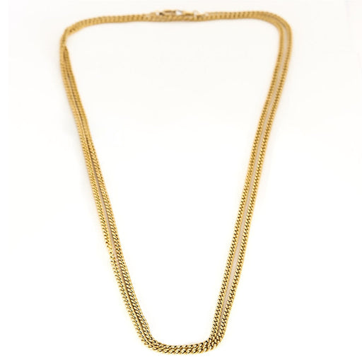 Collier Chaîne giletière en or jaune 18K 58 Facettes 58FC59