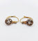 Dormeuses cible Art déco en or 18k, platine et diamants 58 Facettes A07595