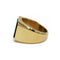 57.5 Bague chevalière en or jaune et onyx 58 Facettes 260179R