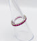50 Alliance américaine Art déco - Bague éternité en or blanc 18k et rubis 58 Facettes A07600