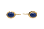 Boucles d'oreilles en or jaune et lapis-lazuli