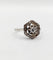 Bague 51 Art déco - Bague géométrique en or blanc, platine et diamants 58 Facettes A07610