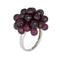 Bague Bague cocktail cluster de grenats briolettes en or blanc 18 carats 58 Facettes G13871