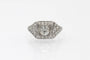 52 Art Déco - Bague en platine et diamants taille ancienne 58 Facettes 13500
