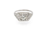 52 Art Déco - Bague en platine et diamants taille ancienne 58 Facettes 13500