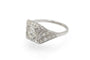 52 Art Déco - Bague en platine et diamants taille ancienne 58 Facettes 13500