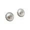 Boutons de col Art déco en or 18k, platine, nacre et diamant