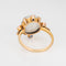 Bague 54 Bague victorienne « Man in the Moon » en or jaune 14k, pierre de lune 58 Facettes G13683