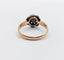 60 Victorienne - Bague marguerite en or rose 18k, argent et diamants 58 Facettes A07628