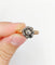 60 Victorienne - Bague marguerite en or rose 18k, argent et diamants 58 Facettes A07628