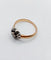 60 Victorienne - Bague marguerite en or rose 18k, argent et diamants 58 Facettes A07628