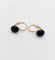 Dormeuses antiques en or rose 18k et jais gravé d'étoiles 58 Facettes A07630