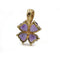 Pendentif Trèfle - Pendentif en or jaune et améthystes 58 Facettes 260183R