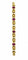Bracelet vintage en or 750 et rubis 58 Facettes Bracelet