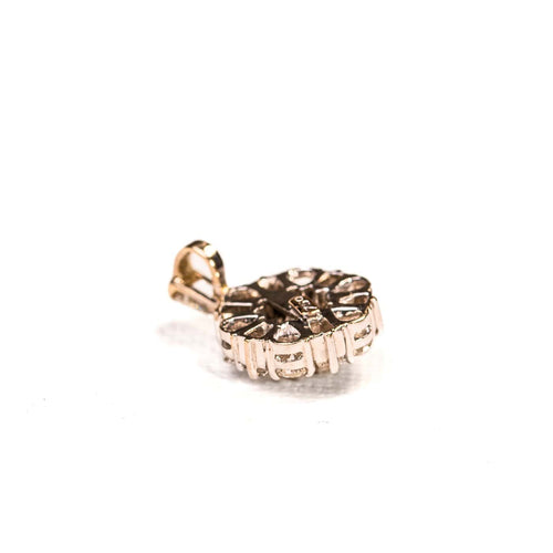 Pendentif Pendentif rosace en or blanc et diamants 58 Facettes LMB-384