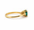 50 Solitaire - Bague en or jaune, émeraude ovale et diamants 58 Facettes 90982-AC13063