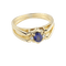 50 Bague réversible en or jaune 18K avec saphir et diamants 58 Facettes SC3