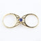 50 Bague réversible en or jaune 18K avec saphir et diamants 58 Facettes SC3
