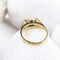 50 Bague réversible en or jaune 18K avec saphir et diamants 58 Facettes SC3
