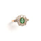 Bague marguerite ovale émeraude diamants or jaune_face.jpg