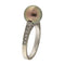 59 Bague vintage en or blanc avec diamants et perle de Tahiti 58 Facettes G3997