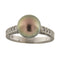59 Bague vintage en or blanc avec diamants et perle de Tahiti 58 Facettes G3997