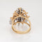 Bague 52 Bague abeille vintage - Or jaune et blanc 14 ct et diamants 58 Facettes G13913