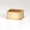 Bague 58 Bague bandeau carrée des années 1970 en or jaune 14k et diamants 58 Facettes G13949