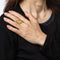 Bague 57 Bague nugget - Or jaune 14 carats avec pépites d’or naturel 58 Facettes G13937