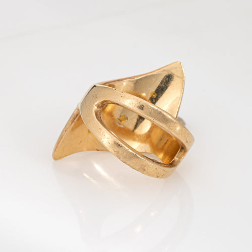 Bague 57 Bague nugget - Or jaune 14 carats avec pépites d’or naturel 58 Facettes G13937