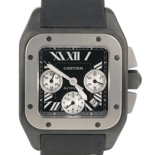 Cartier Santos 100 Chronograph - Montre en acier