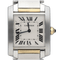 Cartier Tank Française - Montre en or jaune et acier