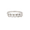 Bague 54 Style édouardien - Bague 5 diamants en platine 900 58 Facettes G13971
