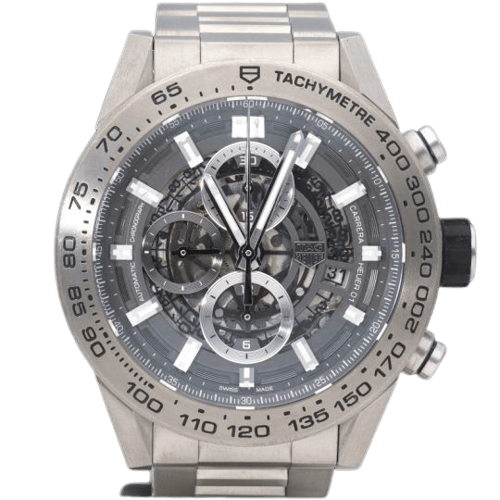 Montre TAG Heuer Carrera - Montre Calibre Heuer 01 en titane 58 Facettes MT47415