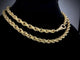 Collier maille jaseron triple diamantée en or jaune 18K 58 Facettes Collier 1