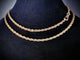 Collier maille jaseron triple en or jaune 14K 58 Facettes Collier 2
