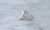 62 Bague marquise ancienne en or blanc et diamants 58 Facettes
